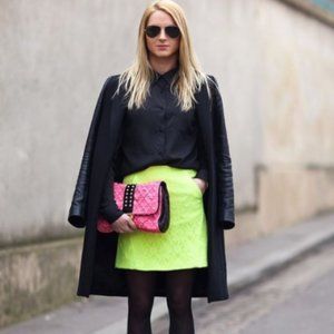 BCBGeneration | Key Lime Fitted Skirt